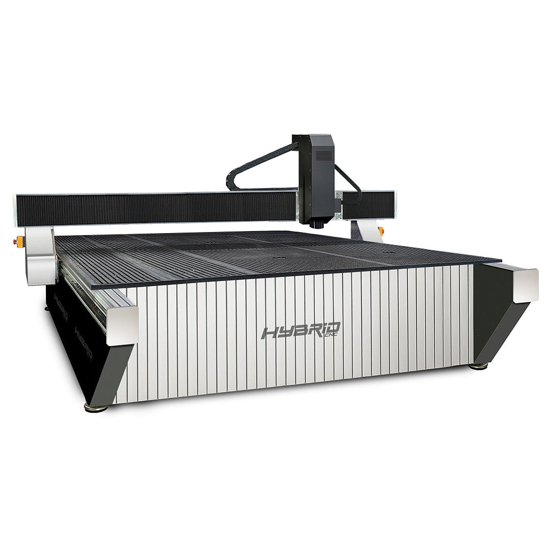 Hybrid CNC 10×7 router with quick tool change