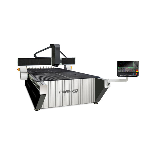 8×4 ATC CNC router with control monitor
