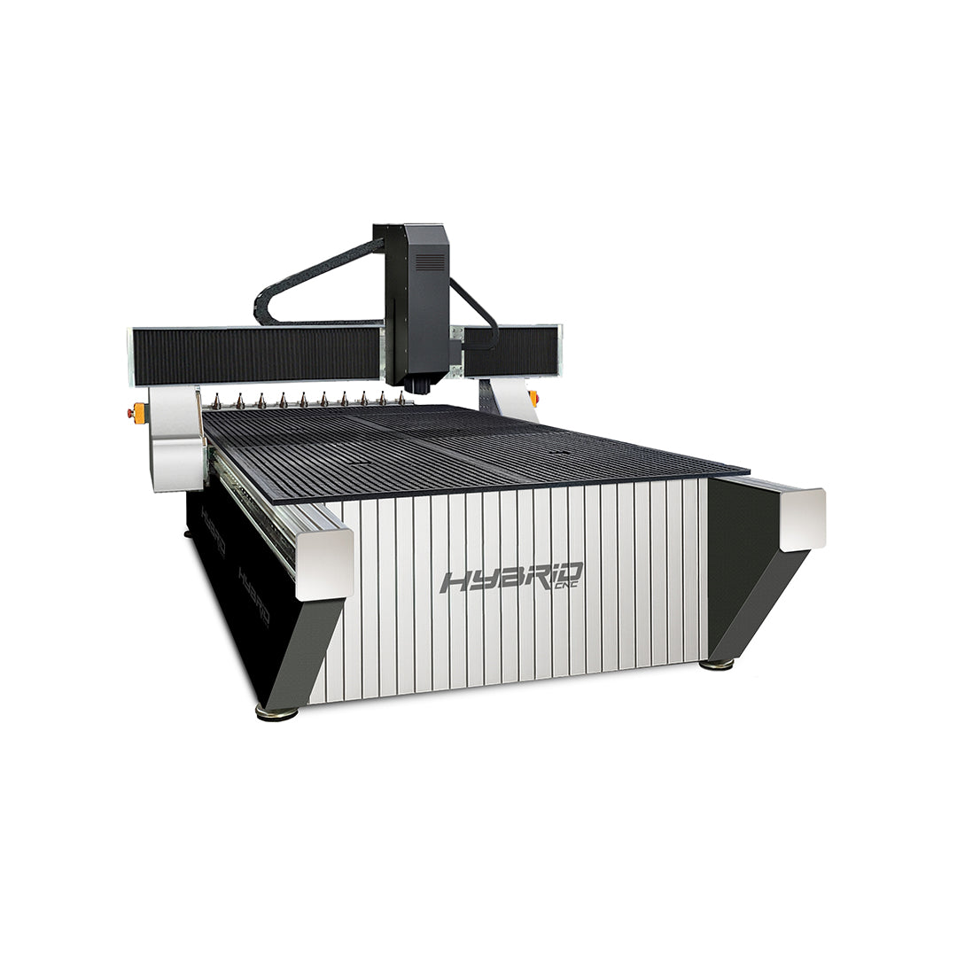 Hybrid CNC 8×4 router with automatic tool change