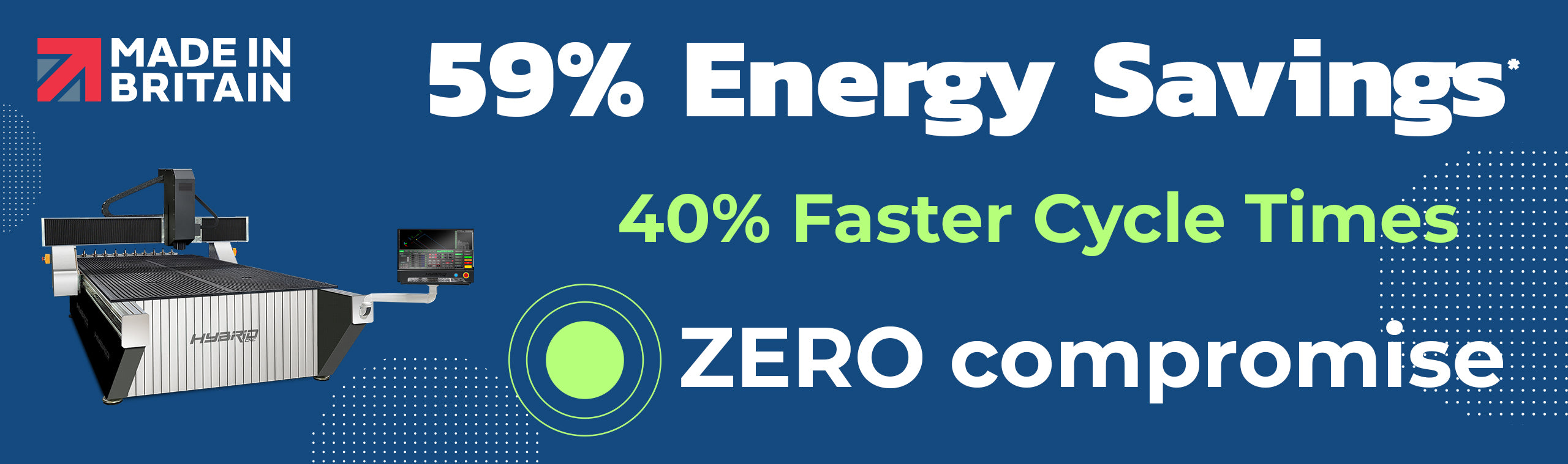 Energy-efficient CNC routers by Hybrid CNC for sustainable manufacturing